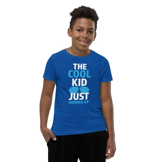 The Cool KidThe Cool Kid Just Showed Up T-ShirtIntroducing "The Cool Kid Just Showed Up" T-shirt – the perfect blend of style, comfort, and sustainability for your little trendsetter! Crafted from 100% organic ri[Bal]