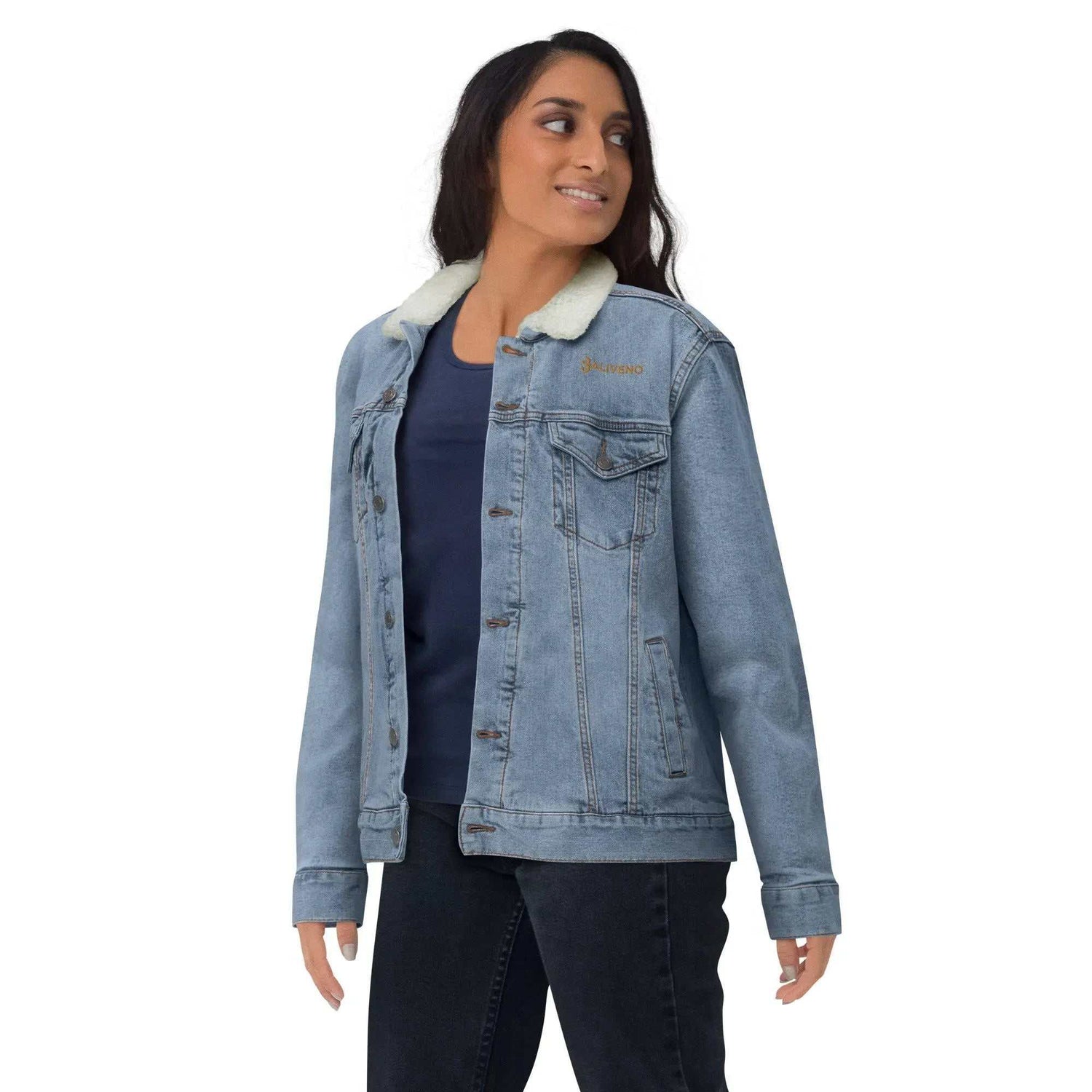 Baliveno denimBaliveno denim sherpa jacketStay cozy and sustainable in classic style with the Baliveno Sherpa Lined Denim Trucker Jacket. This heritage-inspired jean jacket features a soft recycled polyester[Bal]