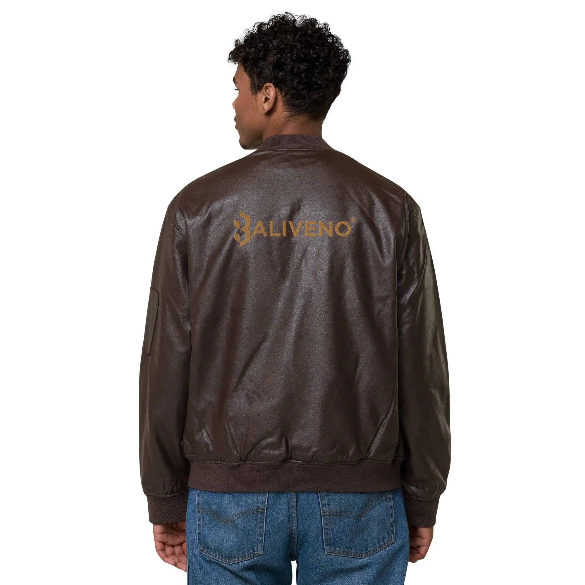 Baliveno Leather Bomber Jacket - BALIVENO