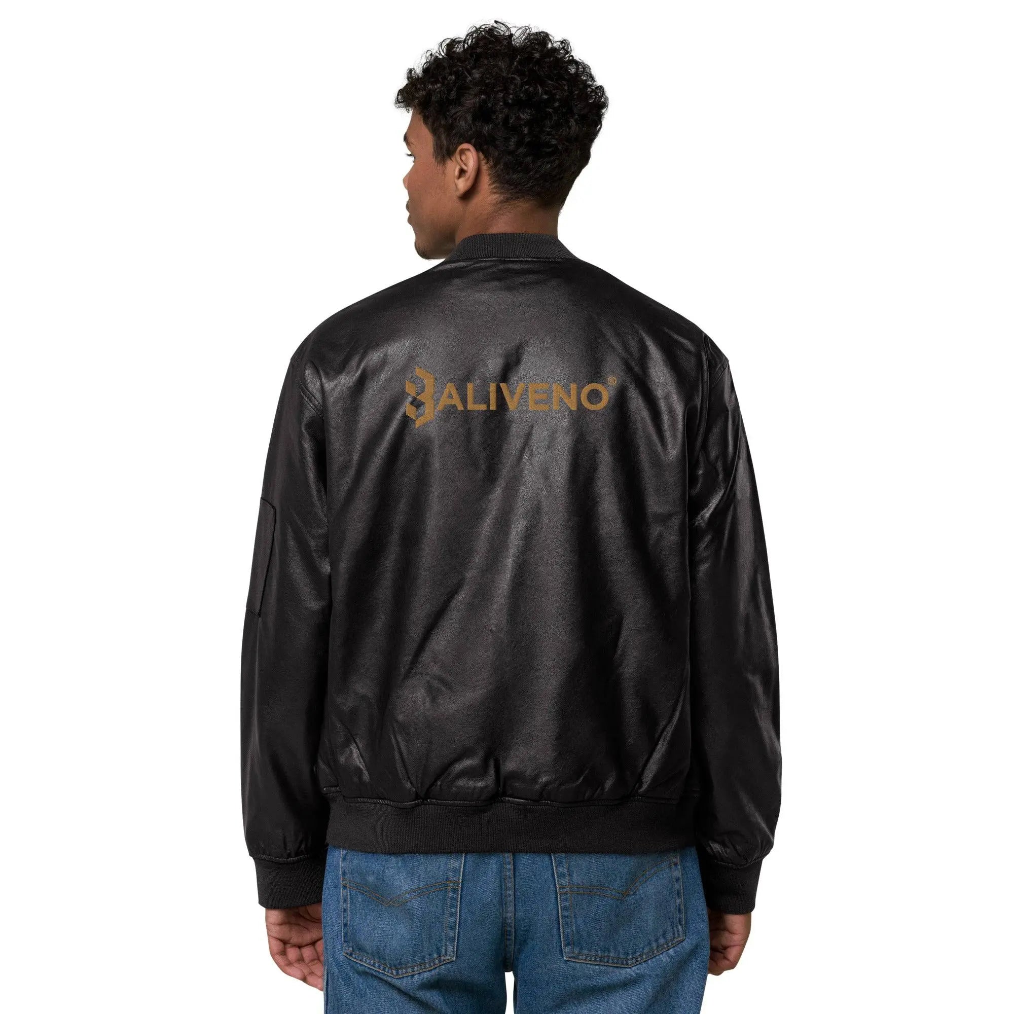 Baliveno Leather Bomber Jacket - BALIVENO