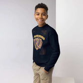 Heroes SwordHeroes Sword Youth SweatshirtGear up your young hero for all their adventures with our Heroes Sword Youth Sweatshirt. Crafted with comfort and style in mind, this crewneck sweatshirt is the perf[Bal]