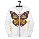 Life Is LikeLife Is Like Butterfly Bomber JacketElevate your style game with our vibrant Life Is Like Butterfly Bomber Jacket, designed to add a splash of color and personality to your wardrobe. Whether you wear i[Bal]