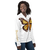 Life Is LikeLife Is Like Butterfly Bomber JacketElevate your style game with our vibrant Life Is Like Butterfly Bomber Jacket, designed to add a splash of color and personality to your wardrobe. Whether you wear i[Bal]