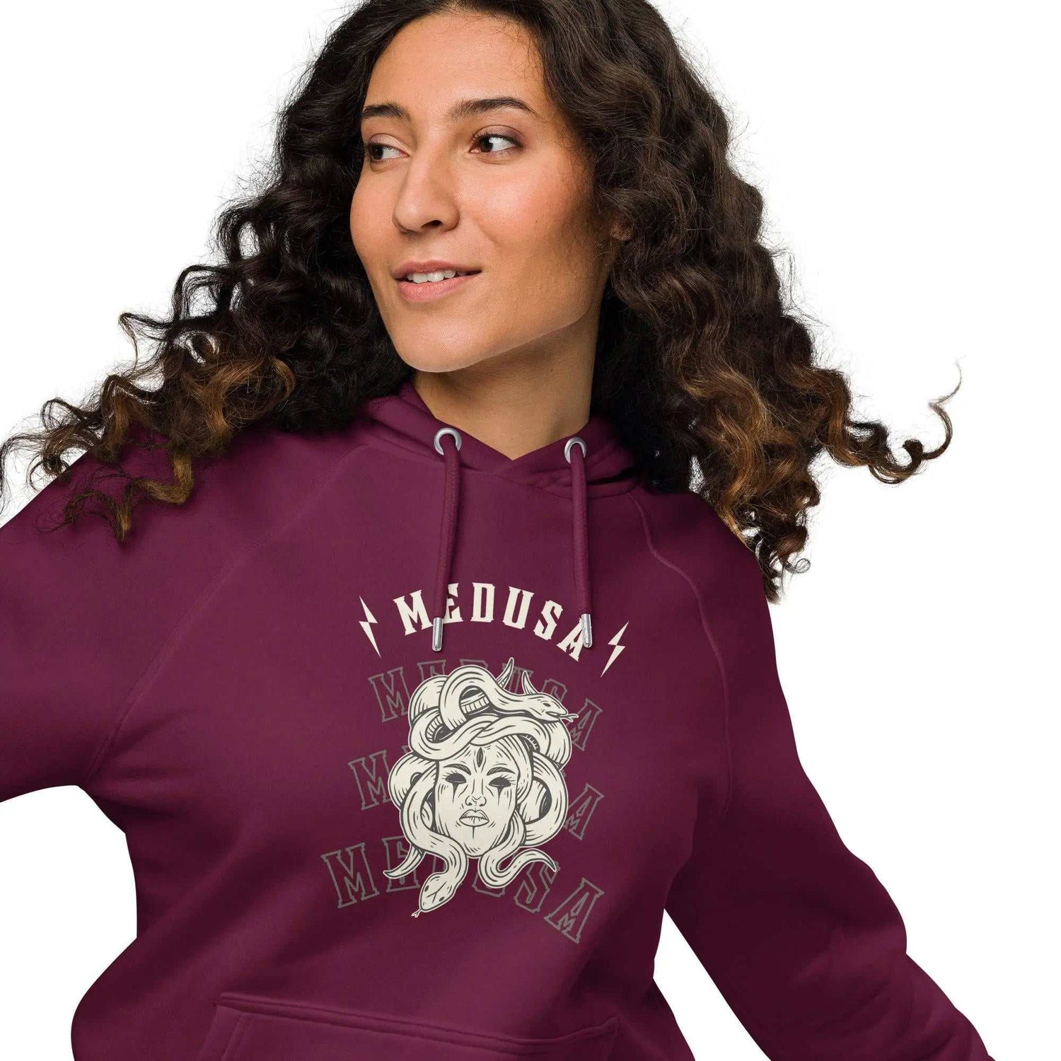 Medusa Baliveno HoodieMedusa Baliveno HoodieEmbrace style without sacrificing comfort with our Medusa Baliveno Hoodie. Crafted for those who appreciate both fashion and coziness, this super-soft unisex eco rag[Bal]