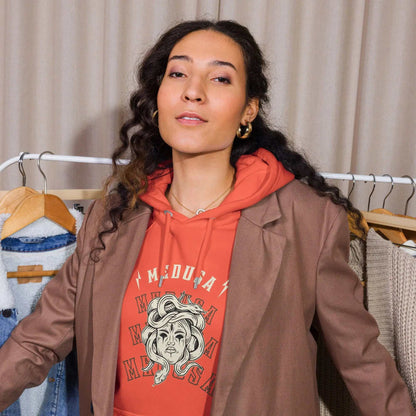 Medusa Baliveno HoodieMedusa Baliveno HoodieEmbrace style without sacrificing comfort with our Medusa Baliveno Hoodie. Crafted for those who appreciate both fashion and coziness, this super-soft unisex eco rag[Bal]