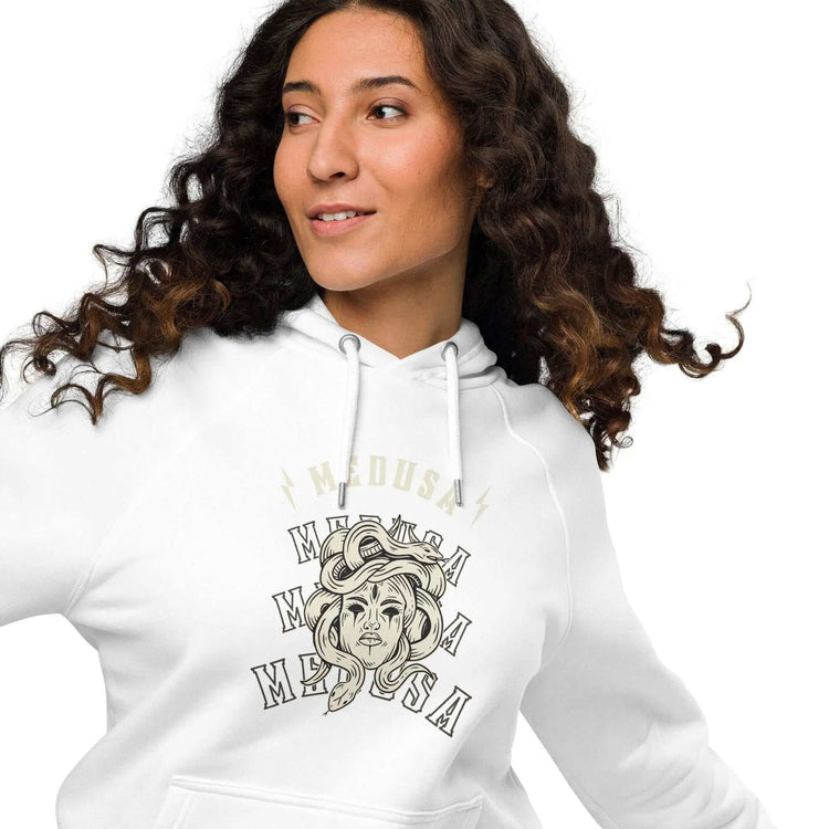 Medusa Baliveno HoodieMedusa Baliveno HoodieEmbrace style without sacrificing comfort with our Medusa Baliveno Hoodie. Crafted for those who appreciate both fashion and coziness, this super-soft unisex eco rag[Bal]