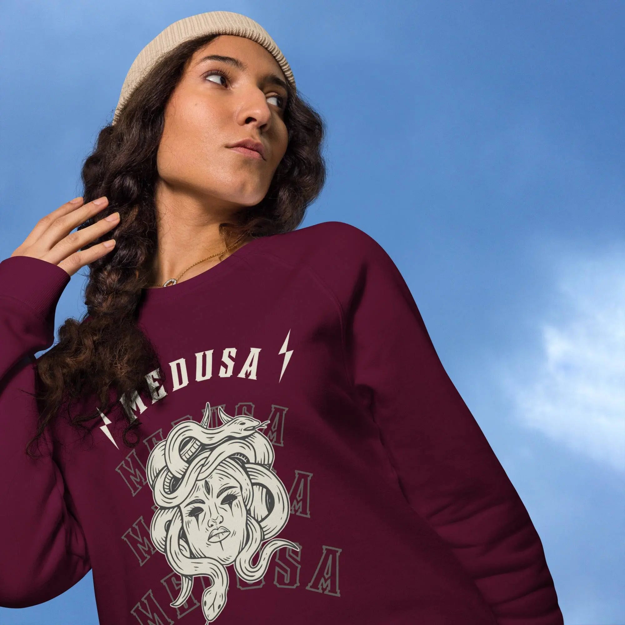 Medusa Raglan Sweatshirt - BALIVENO