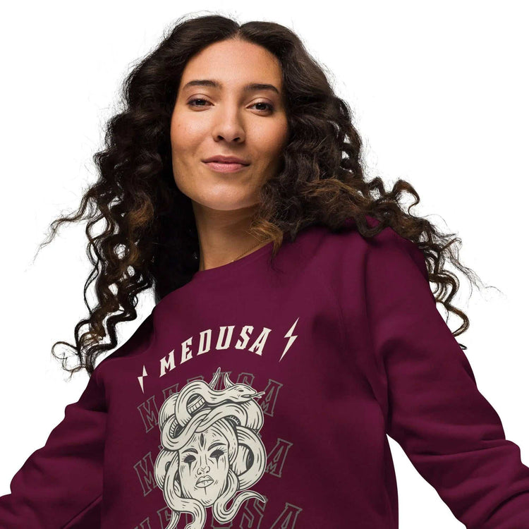 Medusa RaglanMedusa Raglan SweatshirtAchieve both comfort and style effortlessly with our Medusa Raglan Sweatshirt. Designed to be your go-to choice for feeling cozy and looking fashionable, this unisex[Bal]