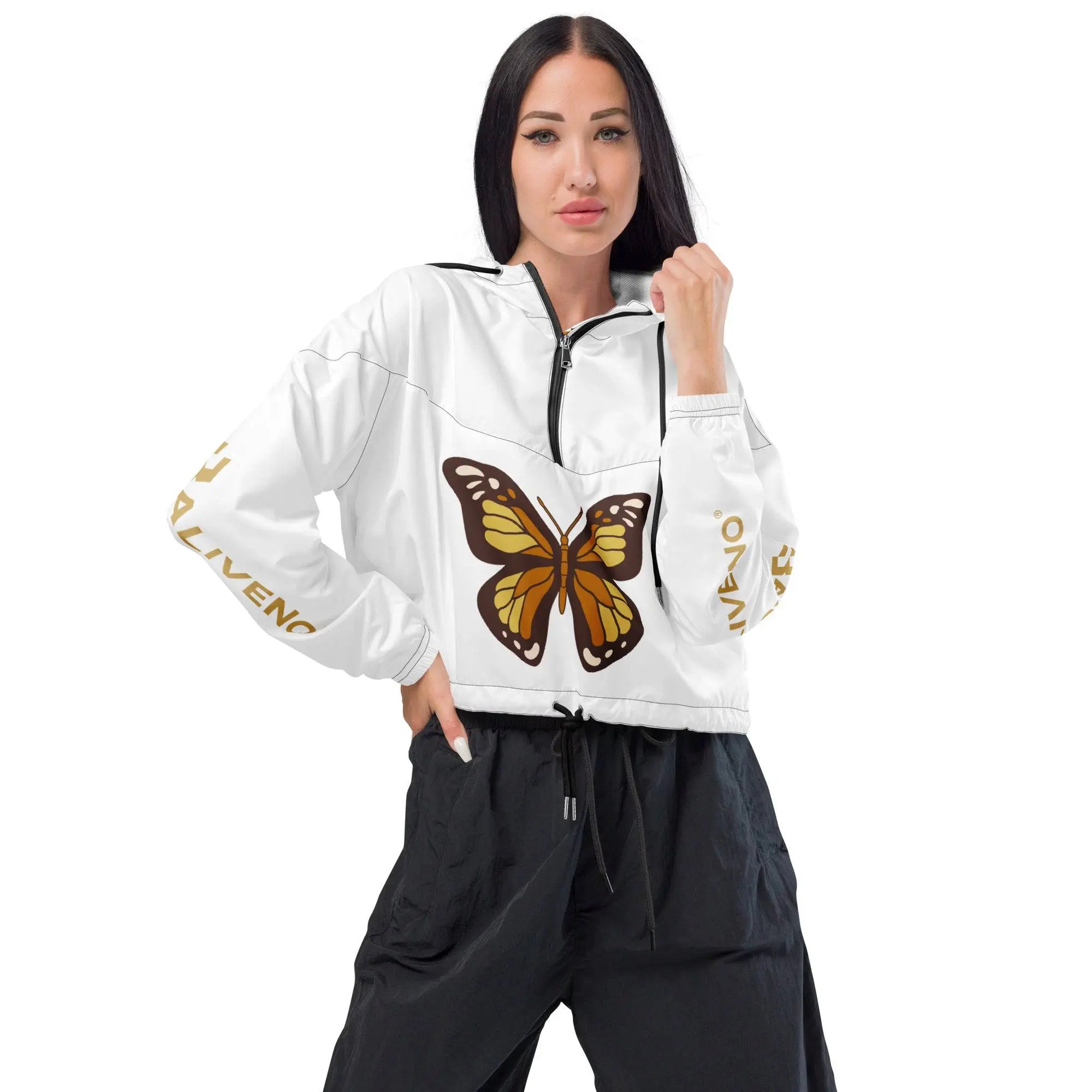 Women’s cropped windbreaker - BALIVENO