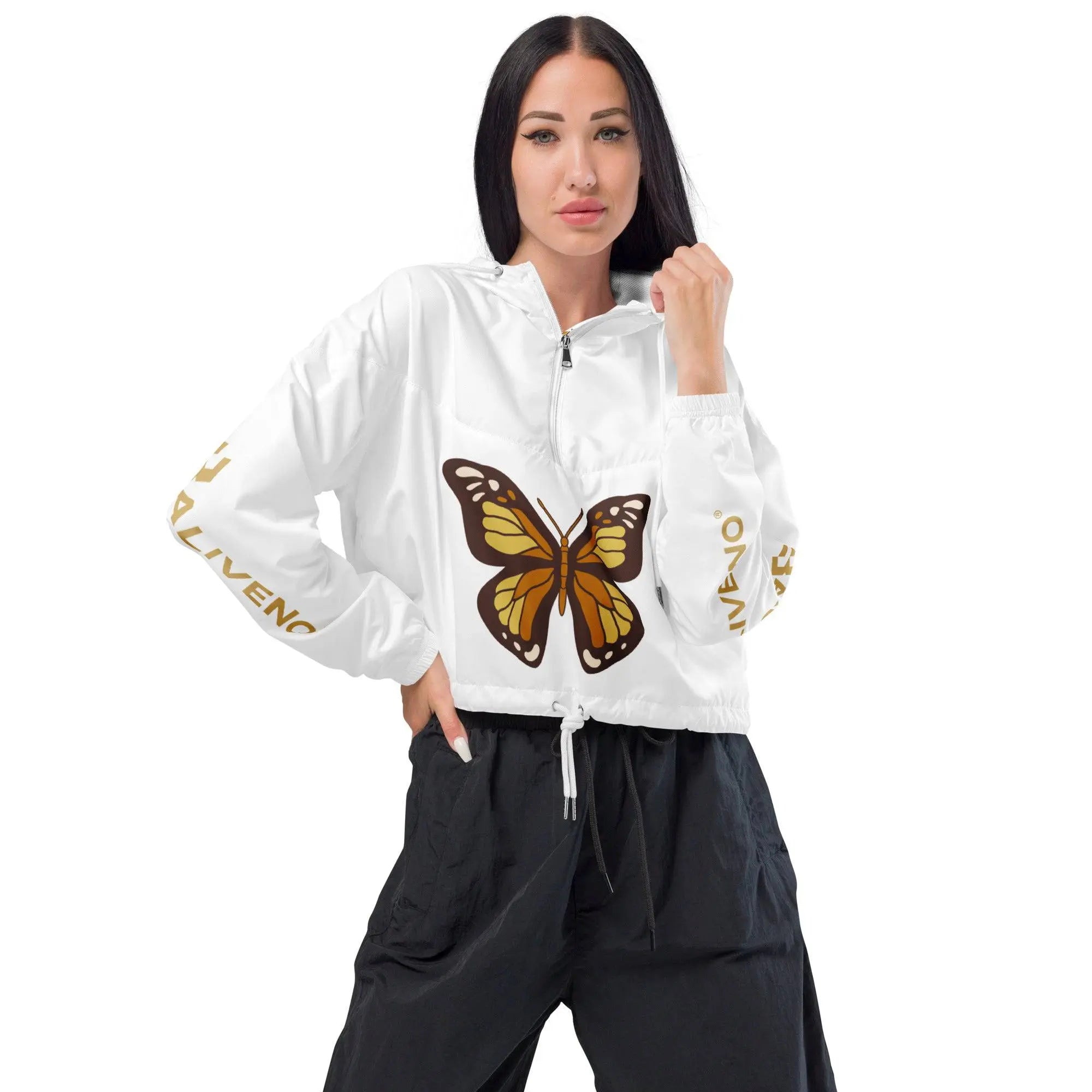 Women’s cropped windbreaker - BALIVENO