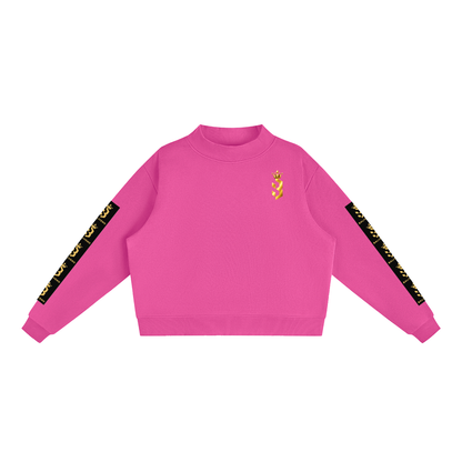 Baliveno Essential Fleece Mock-Neck Crew Sweatshirt