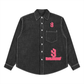 Baliveno Pink Unisex Vintage Wash Denim Shirt