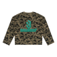 Baliveno Unisex Camo Waffle Raw Edge T-Shirt