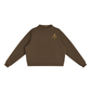 Baliveno luxury Essential Fleece Mock-Neck Crew Sweatshirt