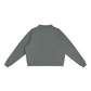 Baliveno Minimalist Essential Fleece Mock-Neck Crew Sweatshirt