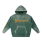 Baliveno Vintage Washed Frayed Fleece Hoodie