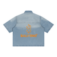 Baliveno Unisex Vintage Wash Boxy Short Denim Shirt