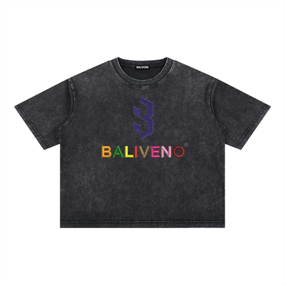 Mineral Wash Boxy Cotton T-Shirt