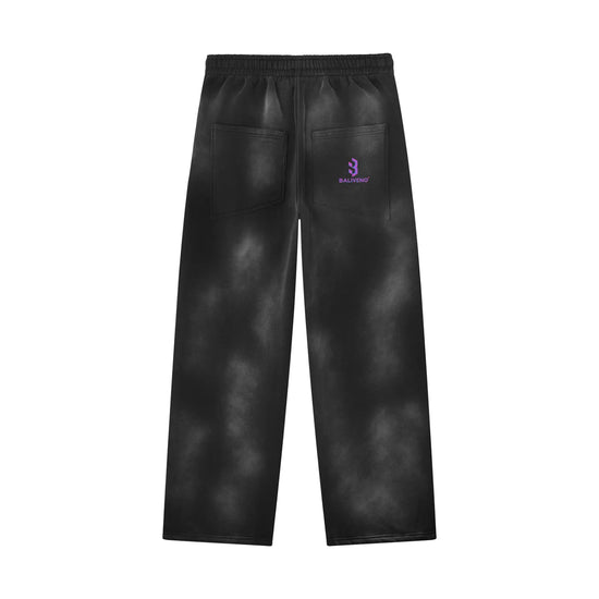 Unisex Sunfade Wide Leg Fleece Sweatpants