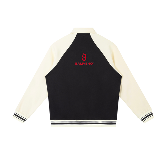 Baliveno Contrast Raglan Sleeve Baseball Jacket