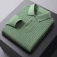 Autumn New Twisted Floral Polo Long Sleeve Loose Casual Bottoming Sweater For Men