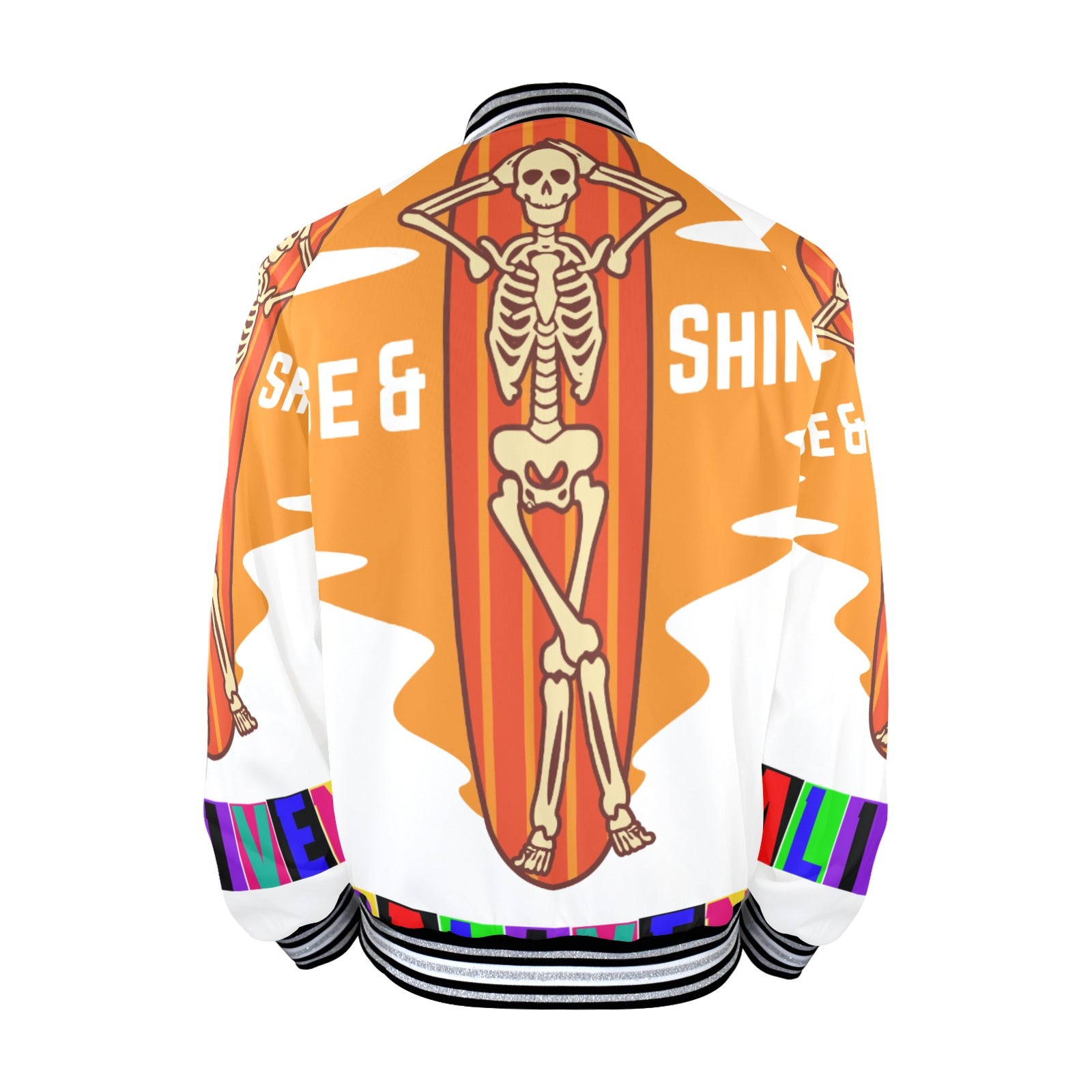 Baliveno Men's Striped Trim Bomber Jacket