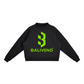 Baliveno Essential Fleece Mock Neck Crew Sweatshirt For Women