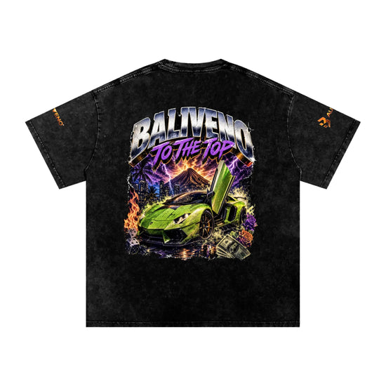 Baliveno Snow Washed Oversized Cotton T-Shirt