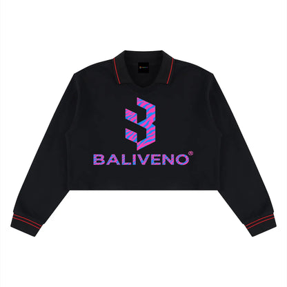 Women’s Crop Collared Sweatshirt
