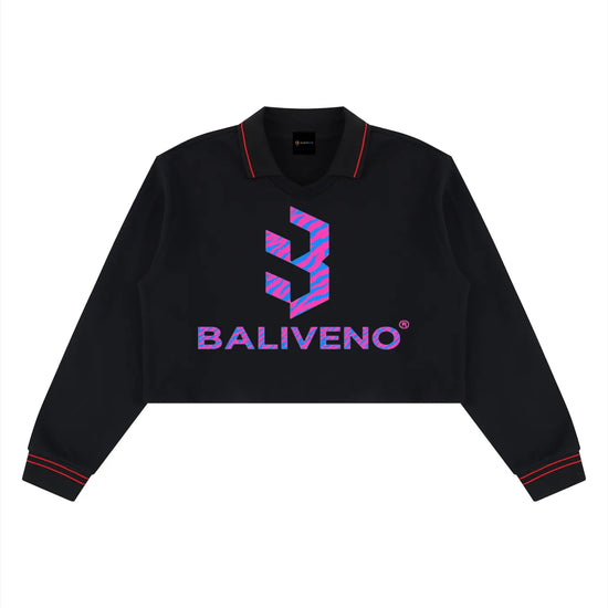 Women’s Crop Collared Sweatshirt