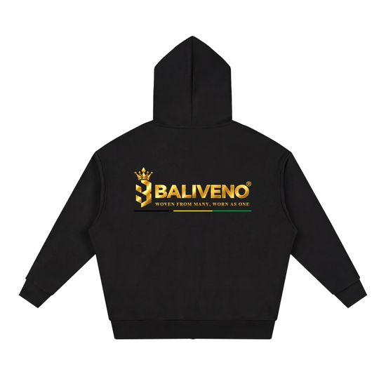 Baliveno Loose Solid Full Zip Hoodie