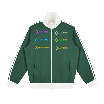 Baliveno Unisex Fleece Track Jacket With Contrast Side Stripe