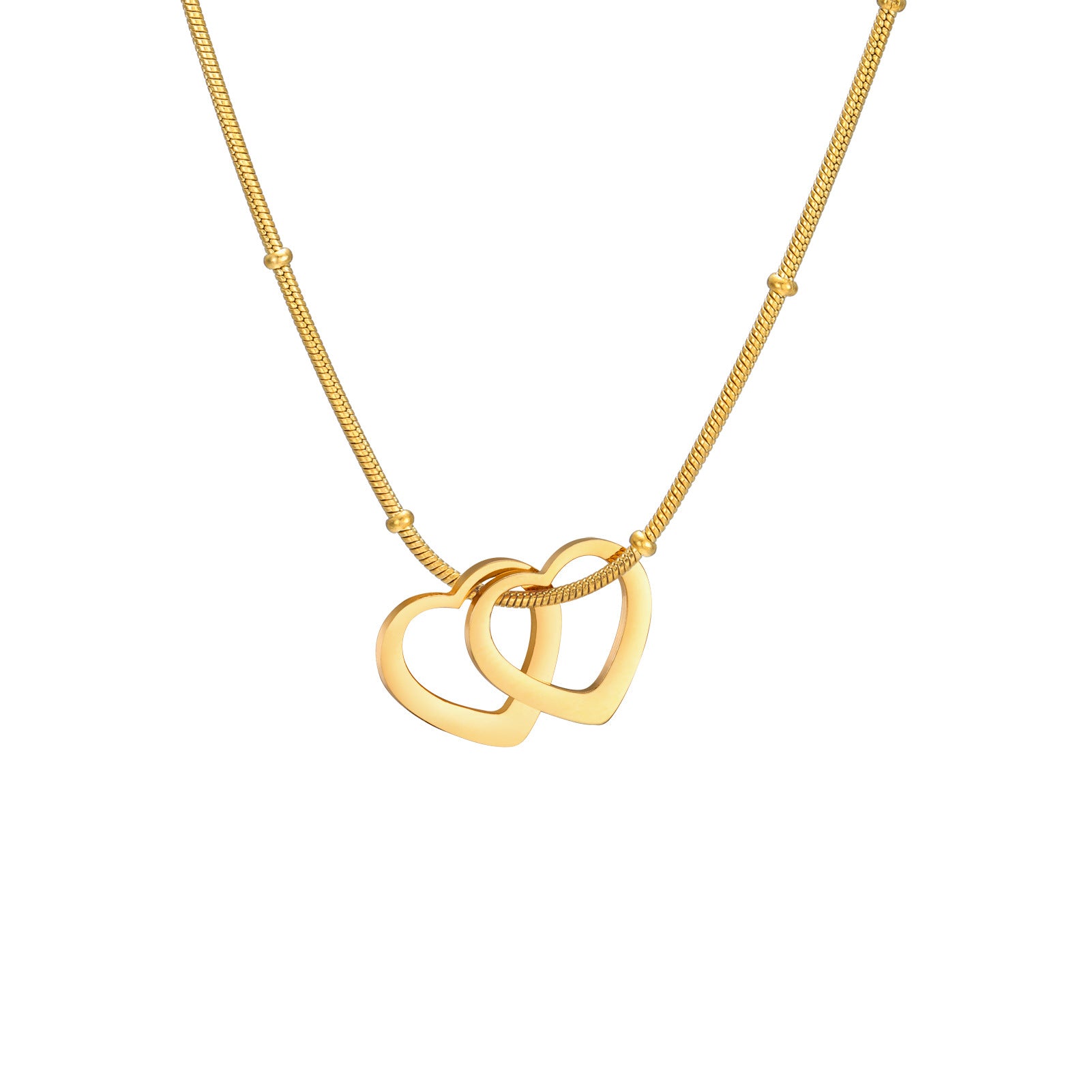 Baliveno Heart-shaped Light Plate Necklace