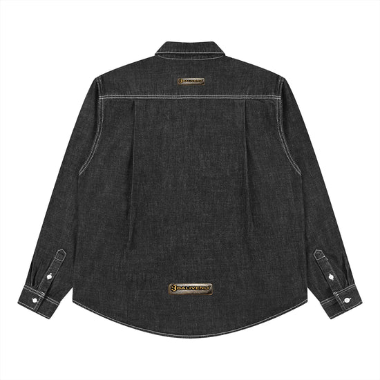 Baliveno minimalist Unisex Vintage Wash Denim Shirt