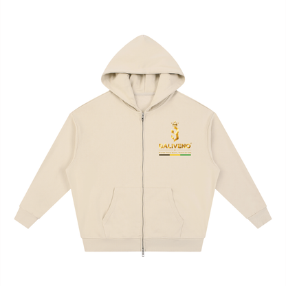 Baliveno Loose Solid Full Zip Hoodie