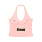 Baliveno Women’s Ruched Halter Yoga Tank Top