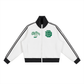 Fresh designs premium fabrics and styles Baliveno Contrast zip-up jacket in white with green accents.