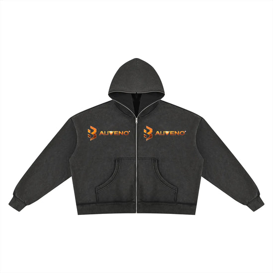Baliveno Unisex Vintage Wash Fleece Boxy Hoodie