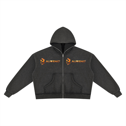 Baliveno Unisex Vintage Wash Fleece Boxy Hoodie