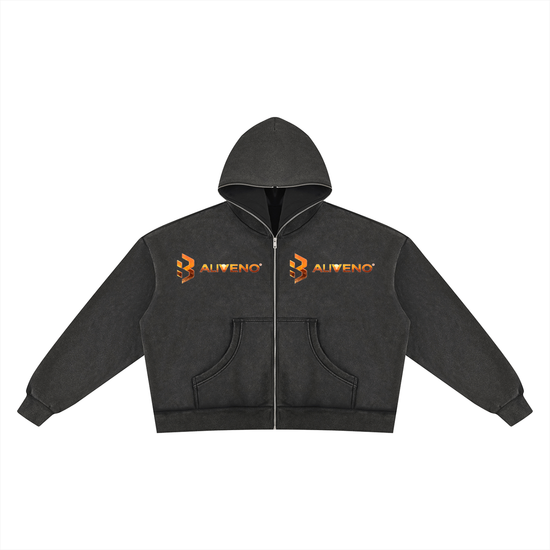 Baliveno Unisex Vintage Wash Fleece Boxy Hoodie
