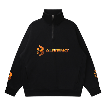 BALIVENO Quarter-Zip Drop-Shoulder Sweatshirt — Studio 01