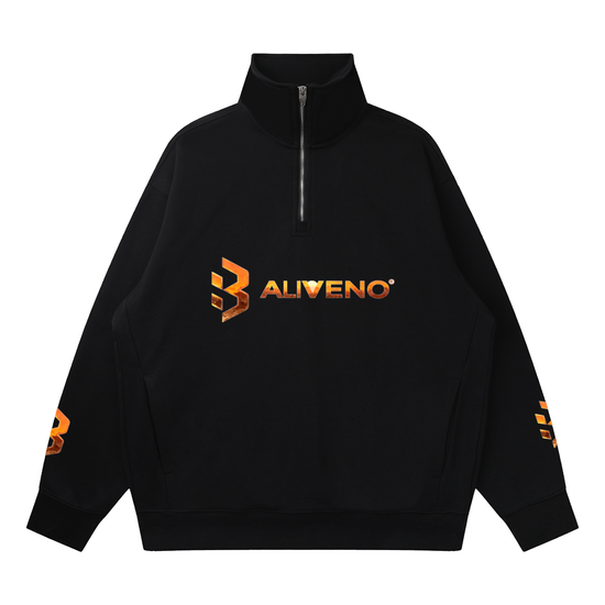 BALIVENO Quarter-Zip Drop-Shoulder Sweatshirt — Studio 01