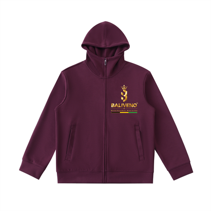 Baliveno Essential Heavyweight High Neck  Zip-Up Hoodie