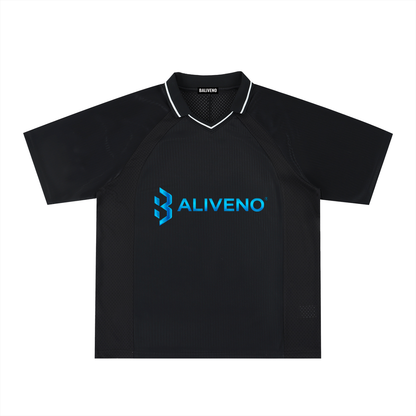 Striped V-Neck Soccer Jersey