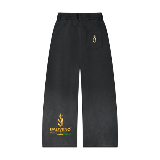 Baliveno Unisex Sunfade Paneled Barrel Leg Sweatpants