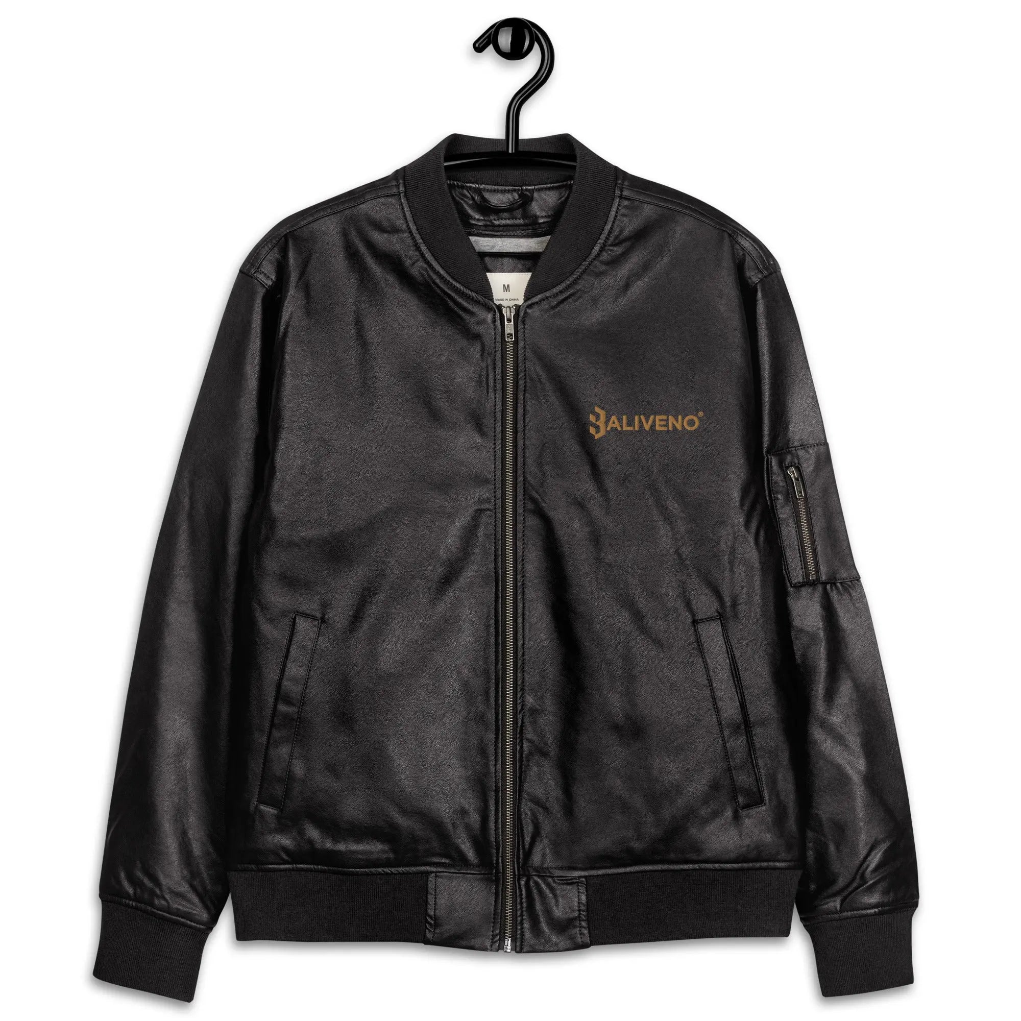 Baliveno Leather Bomber Jacket - BALIVENO