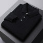 Autumn New Twisted Floral Polo Long Sleeve Loose Casual Bottoming Sweater For Men