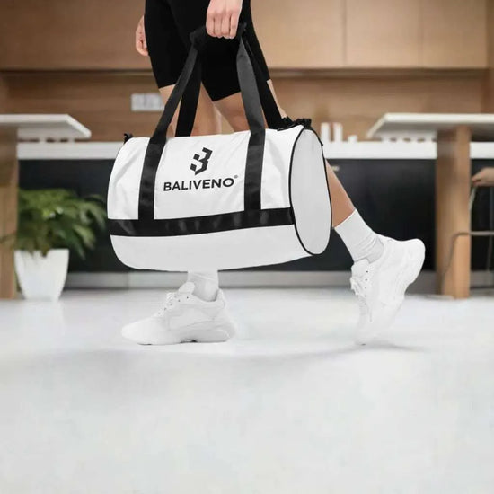 All-over Print Gym BagAll-over print gym bagPump up your workout style with the All-Over Print Gym Bag. This 100% polyester duffel features a bold, eye-catching allover print design that will turn heads at the[Bal]