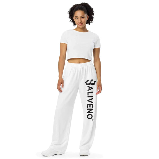 All-over printAll-over print wide-leg pantsUpgrade your loungewear with the trendy All-Over Print Wide-Leg Pants. These stylish knit pants combine the relaxed feel of sweatpants with a fashionable all-over pr[Bal]