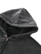Baliveno Zip-Through Boxy Fleece Hoodie